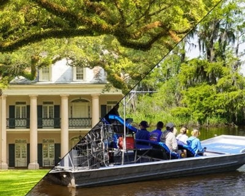Tour Oak Alley Plantation & Ride an Airboat From New Orleans