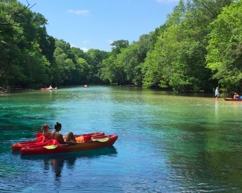 Tandem Sit-On-Top Kayak Rental at Jackson Blue Springs