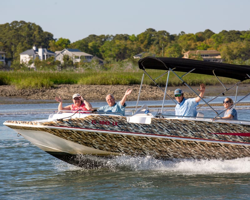 22' Hurricane Deck Boat Rental in Hilton Head Island