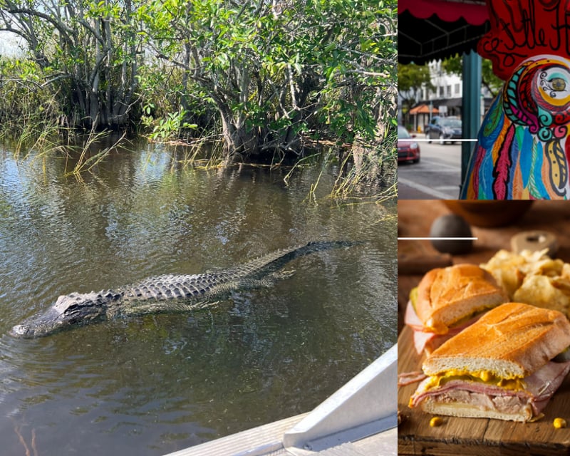 Private Everglades Airboat & Little Havana Food Tour