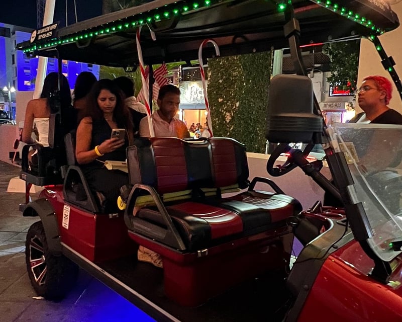 Golf Cart Nightlife & Bar Hopping Tour in San Juan