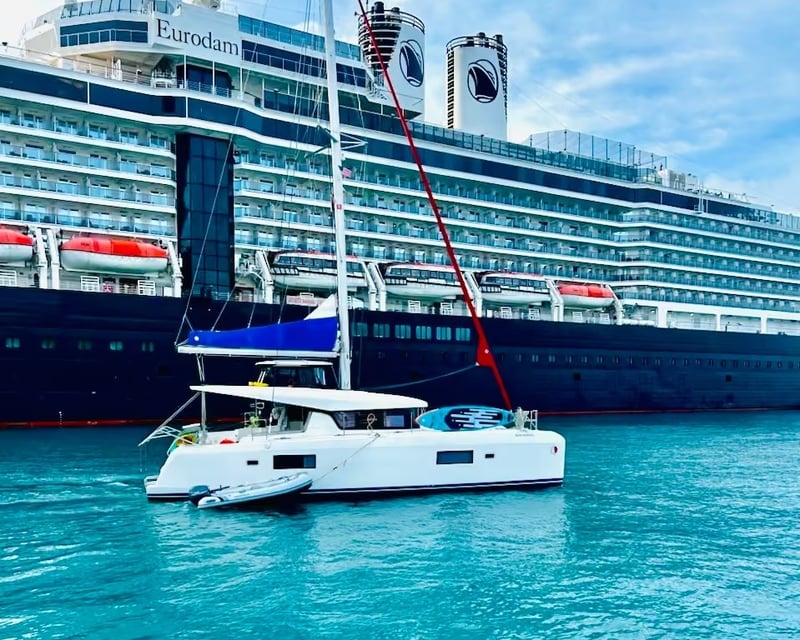 Private 42' Catamaran Sunset Sail in St. Thomas