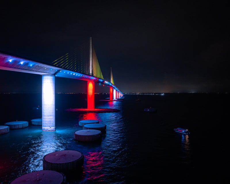 Skyway Bridge Light Show Cruise From St. Petersburg