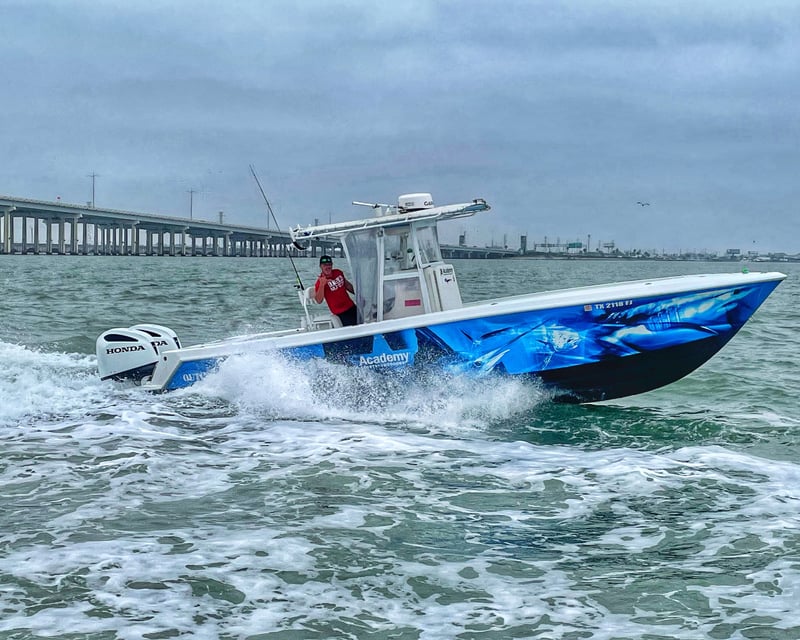 Flounder Fishing Charter in Galveston on a 30' Boat