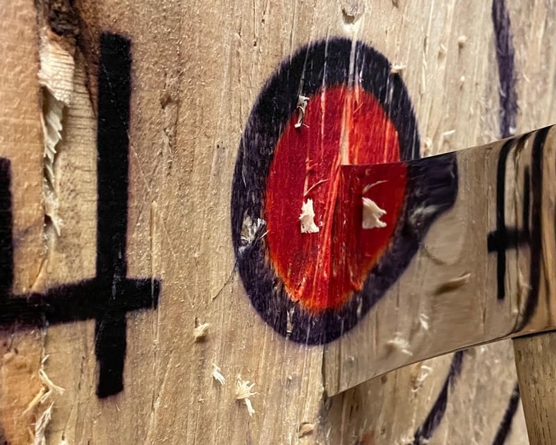 Reserved Axe Throwing Target in Sacramento