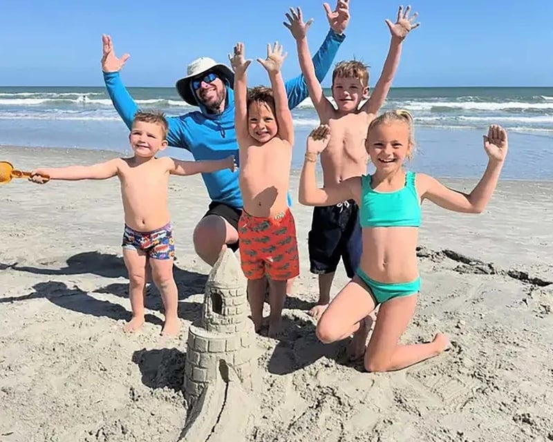 Family Sandcastle Building Lesson in Myrtle Beach