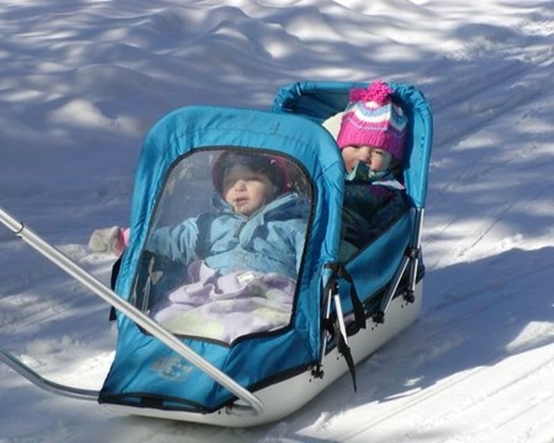 Child Pulk Sled Day Rental for Skiing at Lapland Lake