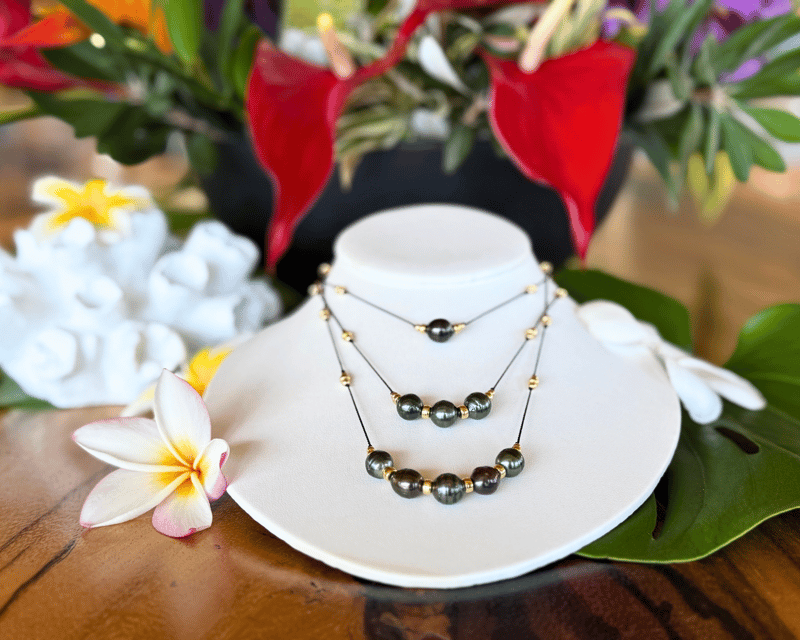 Tahitian Black Pearl Necklace Workshop in Kaanapali