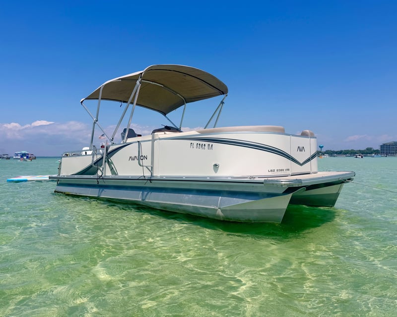 Captained Pontoon Charter to Crab Island in Destin