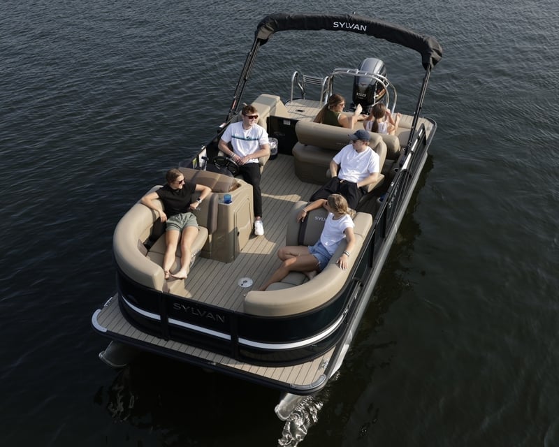 24' Tri-Toon Pontoon Boat Rental in Little Elm