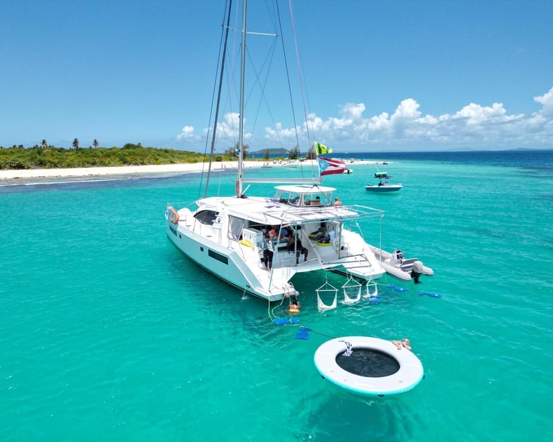 Fajardo Private Catamaran Charter to Icacos or Palomino