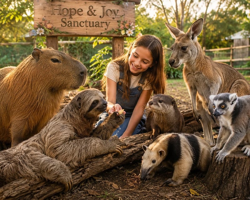 Private Animal Encounter at Hope & Joy Sanctuary