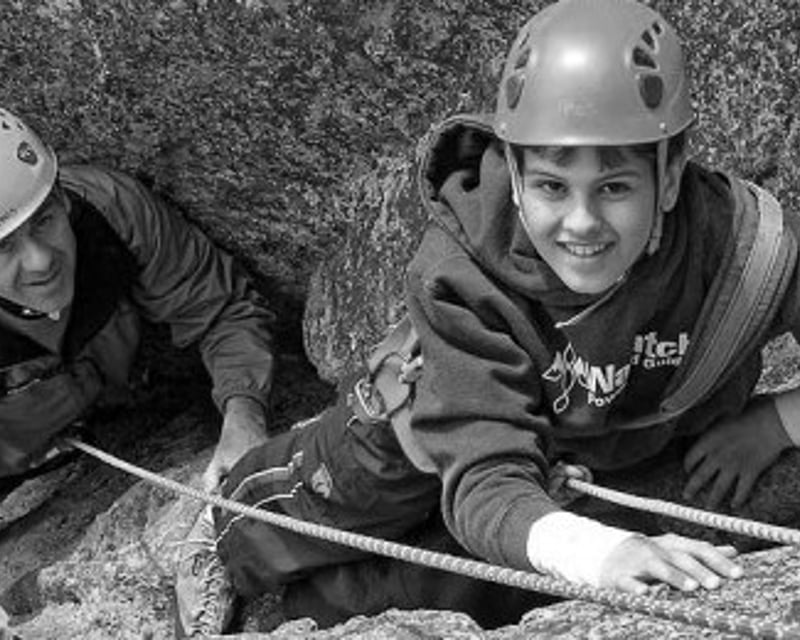 Family Guided Rock Climbing Lesson, Full-Day