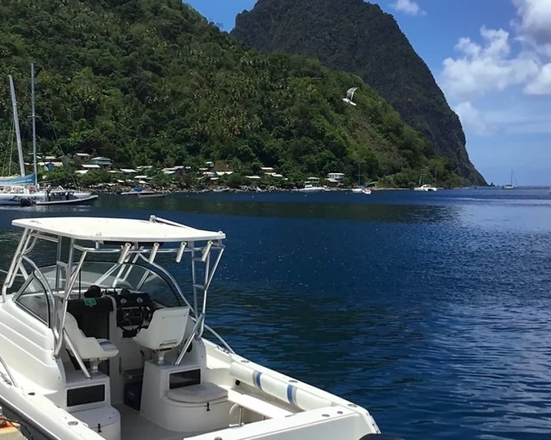 Private 26' Boat Tour of Northern St. Lucia