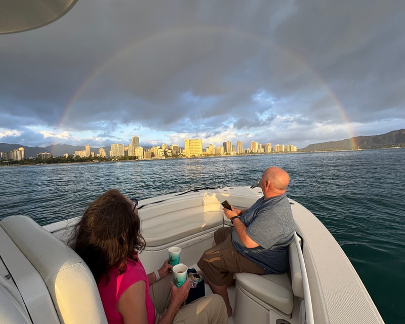 Private Waikiki Sunset Boat Cruise with Diamond Head Views