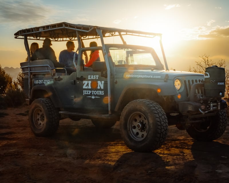 Parunuweap Canyon Sunset Jeep Tour Near Zion National Park