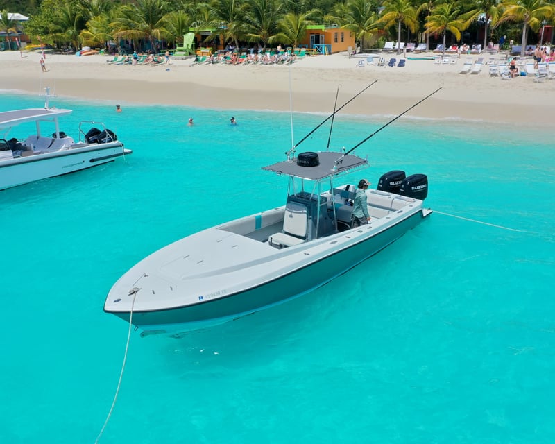 Private 32' Snorkel & Fishing Charter in St. Thomas