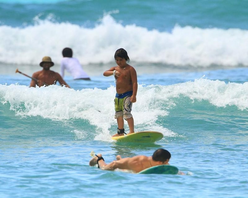 Group Surf Lesson in Waikiki Near Duke Kahanamoku Statue