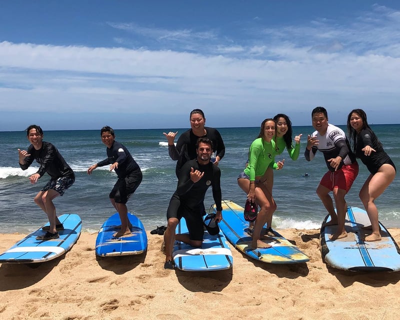 Private Group Surf Lesson on the North Shore of Oahu