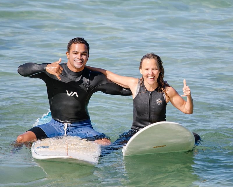 Semi-Private Surf Lesson with Local Waterman in Haleiwa