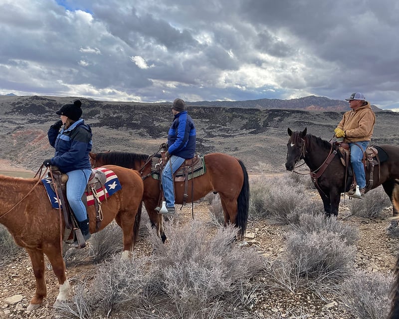 Scenic Overlook of Eagle Mountain Ranch Horseback Ride