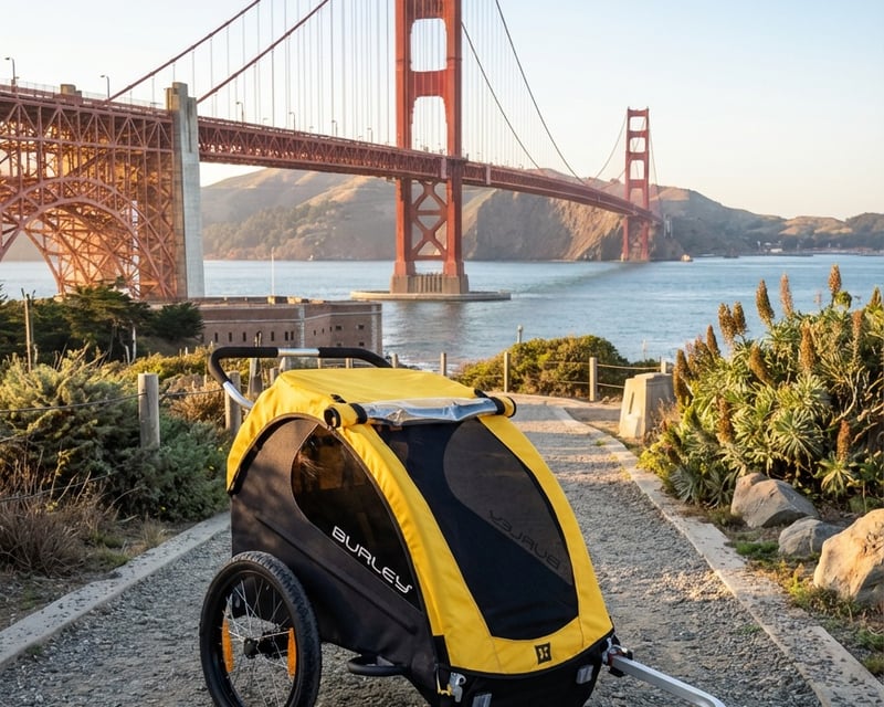All-Day Electric Bike & Kids Trailer Rental in San Francisco