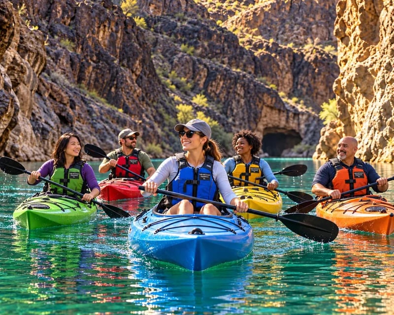Lake Mead Kayak Experience with Las Vegas Pickup