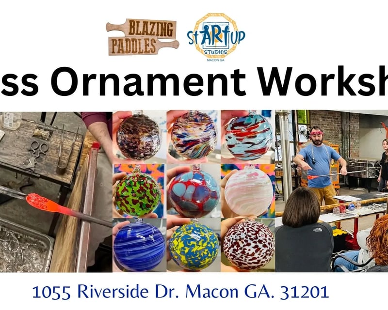 Glass Ornament Blowing Class in Macon