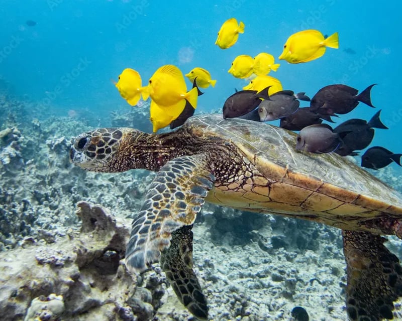 Sea Turtle & Coral Reef Conservation Dive in Waikiki