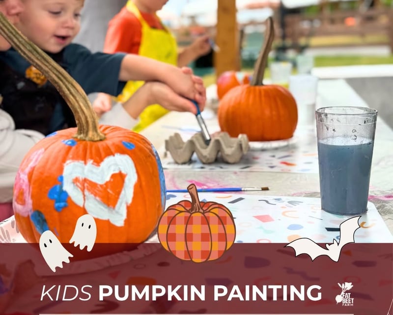 Kids Fall Pumpkin Painting at a Farm in Tampa